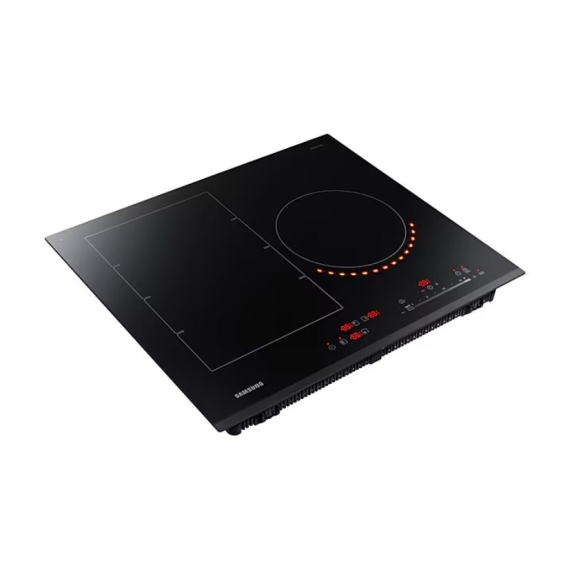 Anafe Samsung NZ63K7777BK | Inducción | 3 Zonas | Virtual Flame | Black Glass