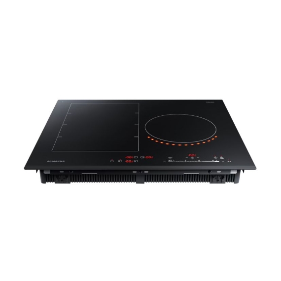 Anafe Samsung NZ63K7777BK | Inducción | 3 Zonas | Virtual Flame | Black Glass