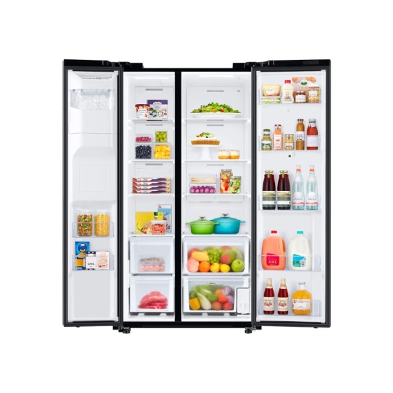 Heladera Samsung Family Hub RS27 | 685L | Side by Side | Black Inox